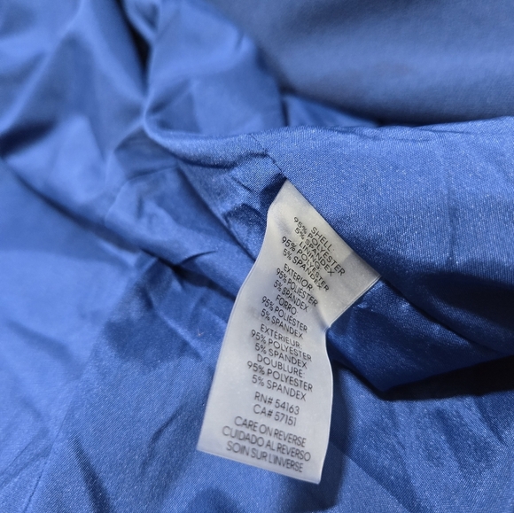 NWT Calvin Klein Blue Belted Blazer Jacket Women’s Size 14 Workwear Career‎ - Picture 7 of 14